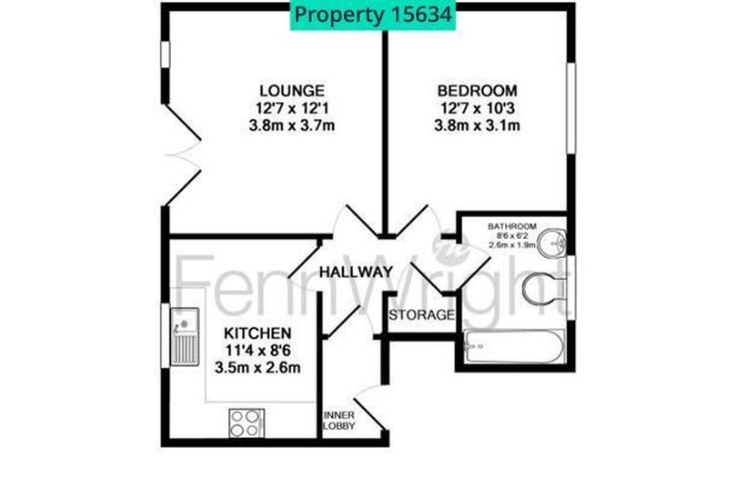 FAWKNER CLOSE, CHELMSFORD, CM2 6UP 1 bed flat to rent - £1,000 pcm (£231 pw)